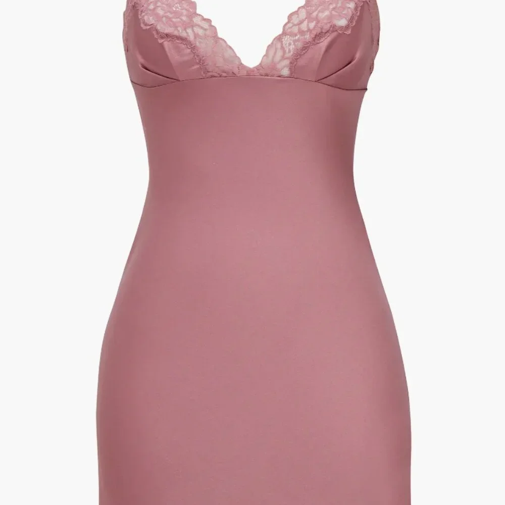 HOUSE OF CB Rose Lace Slip Dress - Large - Like New, never worn - Picture 3 of 7